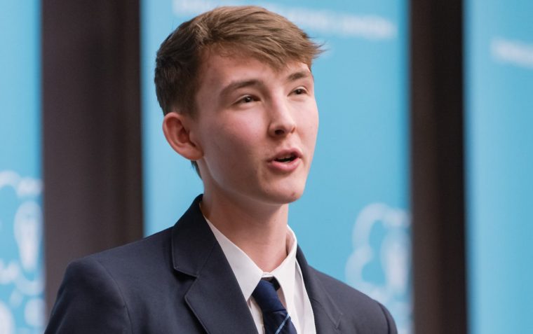 A photo of a young secondary school boy.