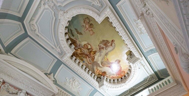 A picture of various paintings at Dartmouth House