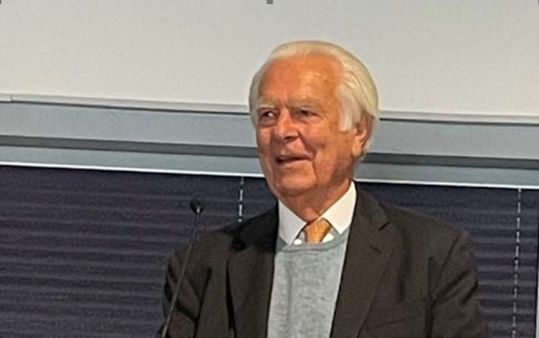 David Owen while delivering a speech